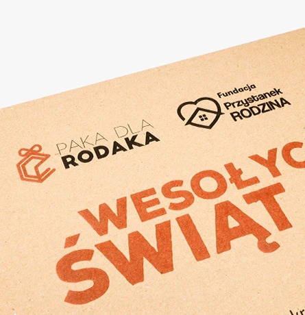 wesołych świąt własny nadruk na kartonie personalizacja pomoc z sercem